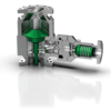 3D rendering of Schroeder Valves SSV 70–80 with non-return valve in the bypass