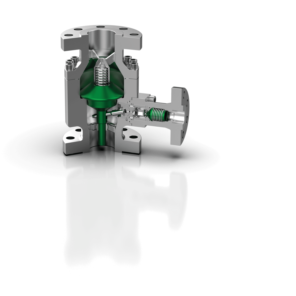 Technical 3D illustrations of the Schroeder SSV-series valves