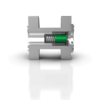 3D rendering of Schroeder Valves SDV 2: Design type with connecting flanges