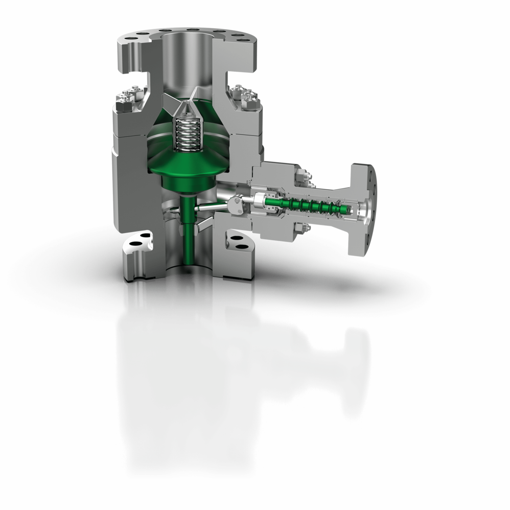 Technical 3D illustrations of the Schroeder Valves SIP-series valves