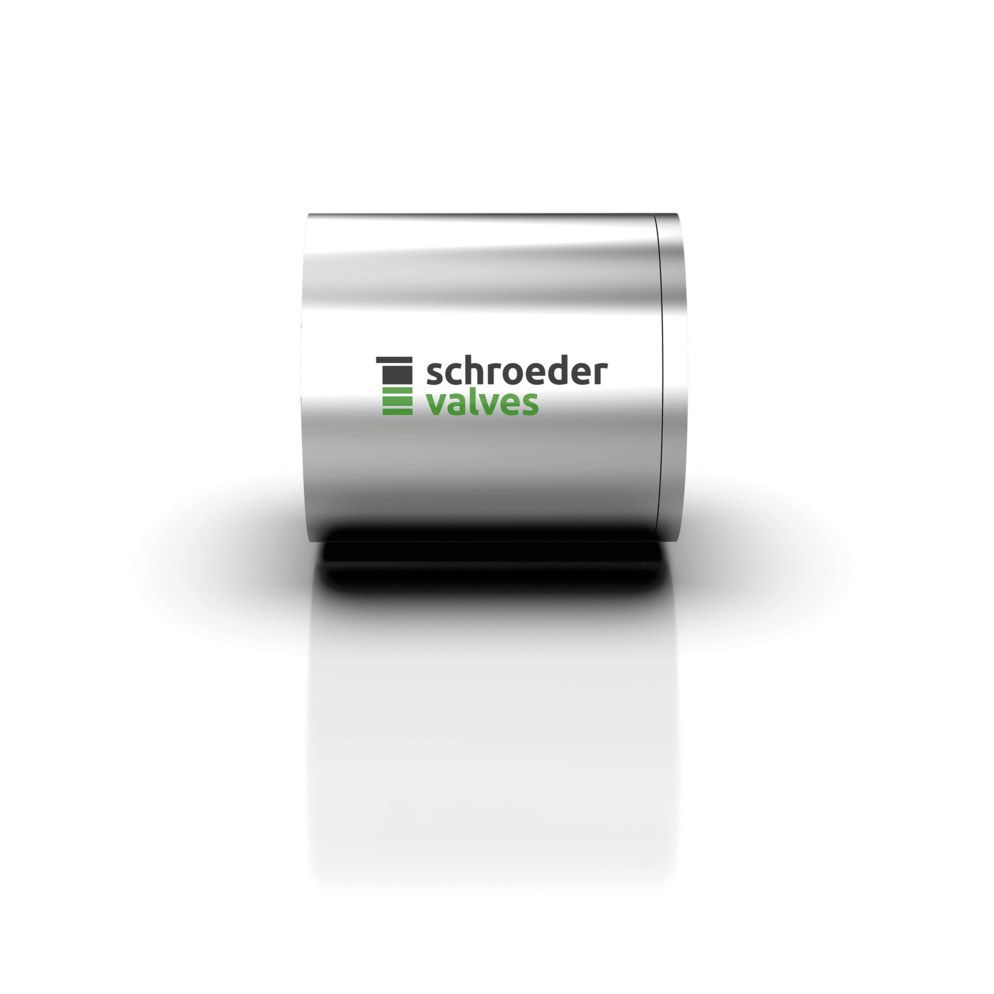 3D rendering of Schroeder Valves SDV 4: ”Sandwich“ design type without flanges
